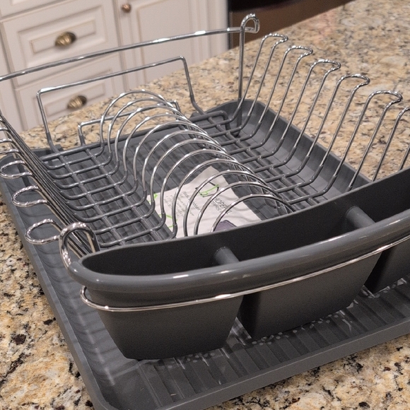 Gray Dish Drying Rack Set - NBU - Picture 2 of 11